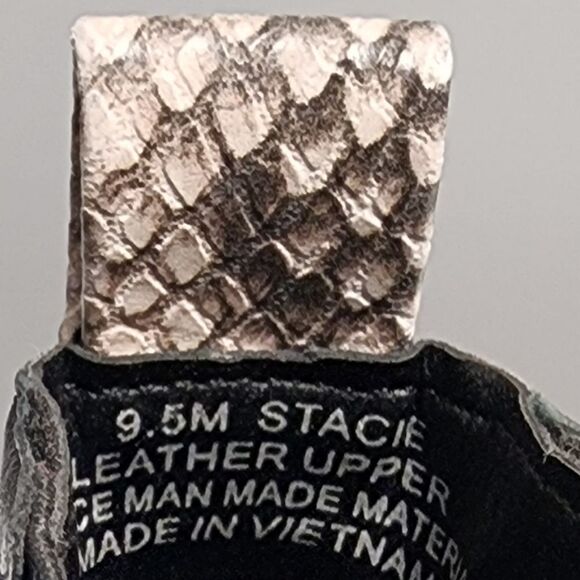 🐢 Dolce Vita Stacie Black Leather 3.5" Block Heel Ankle Booties - 9.5 - Picture 5 of 7